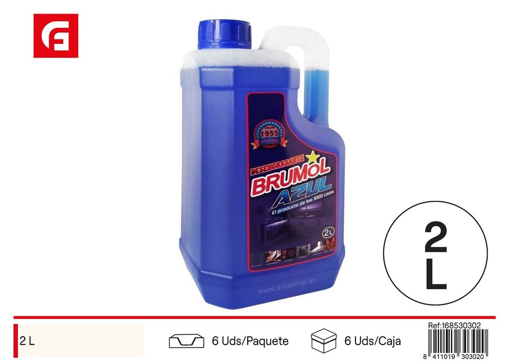 Desengrasante Brumol azul 2 L