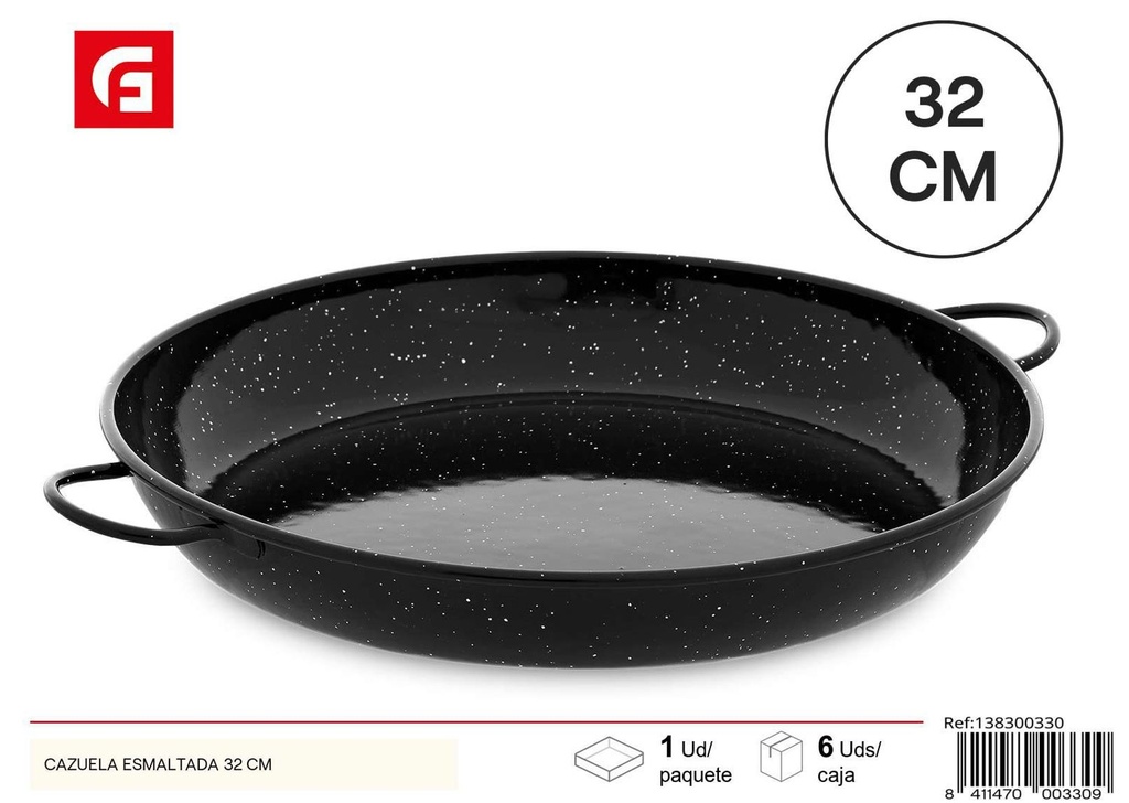 Cazuela esmaltada 32cm para cocina