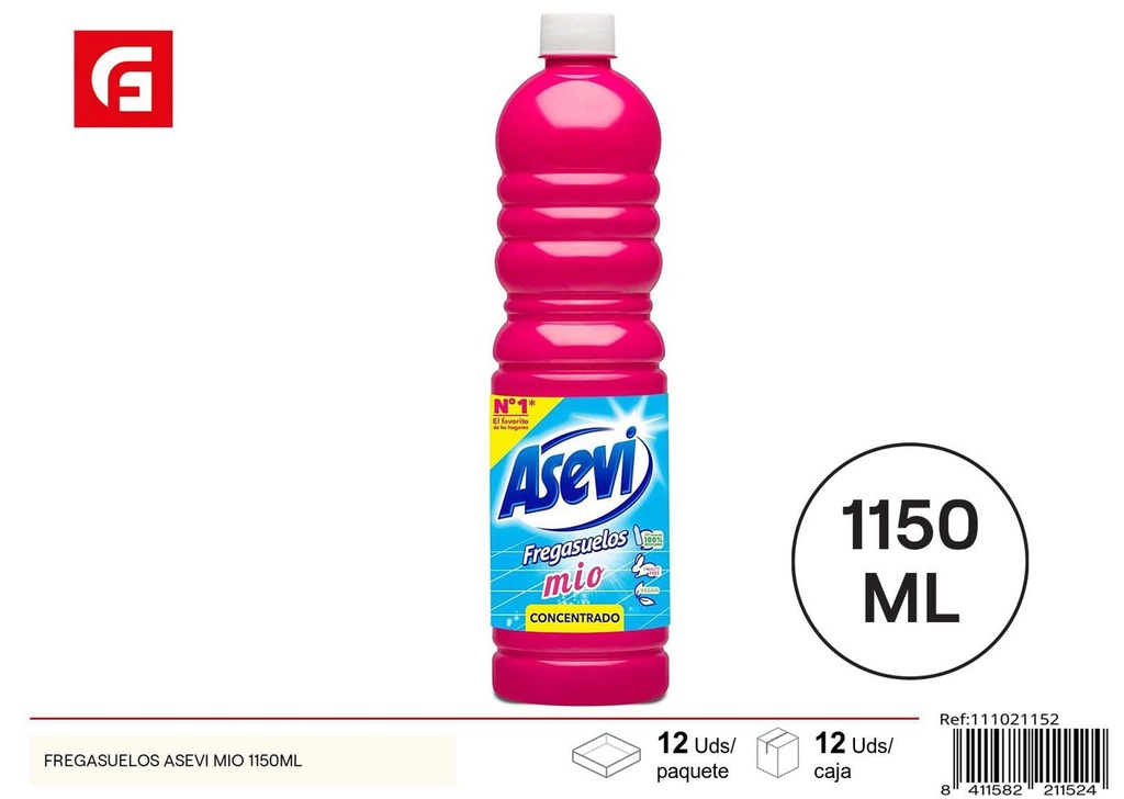 Fregasuelos Asevi Mio 1150ml para limpieza de suelos