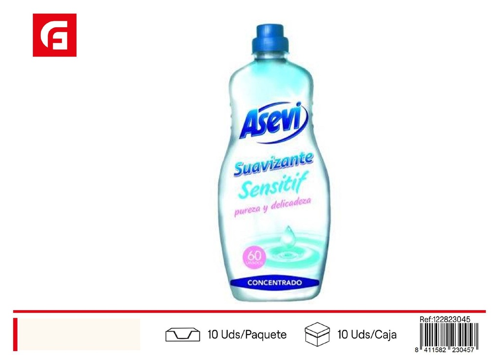 S suavizante hipoalergénico Sensit 60D - Productos de limpieza