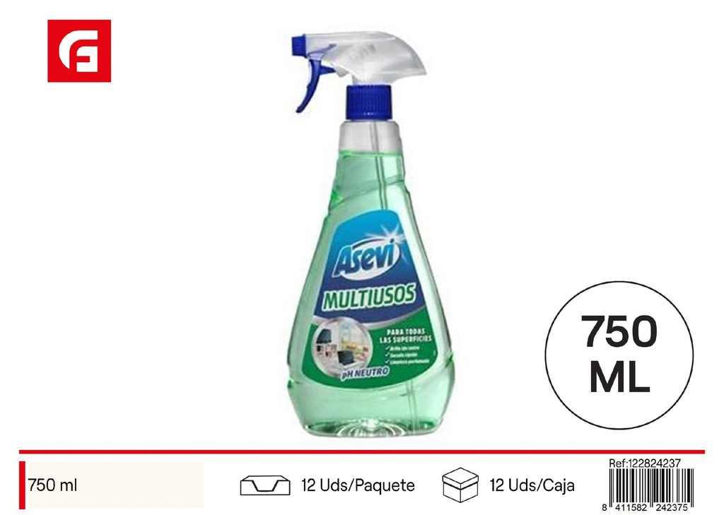 Limpieza Multiusos ASEVI 750 ml - Productos de limpieza