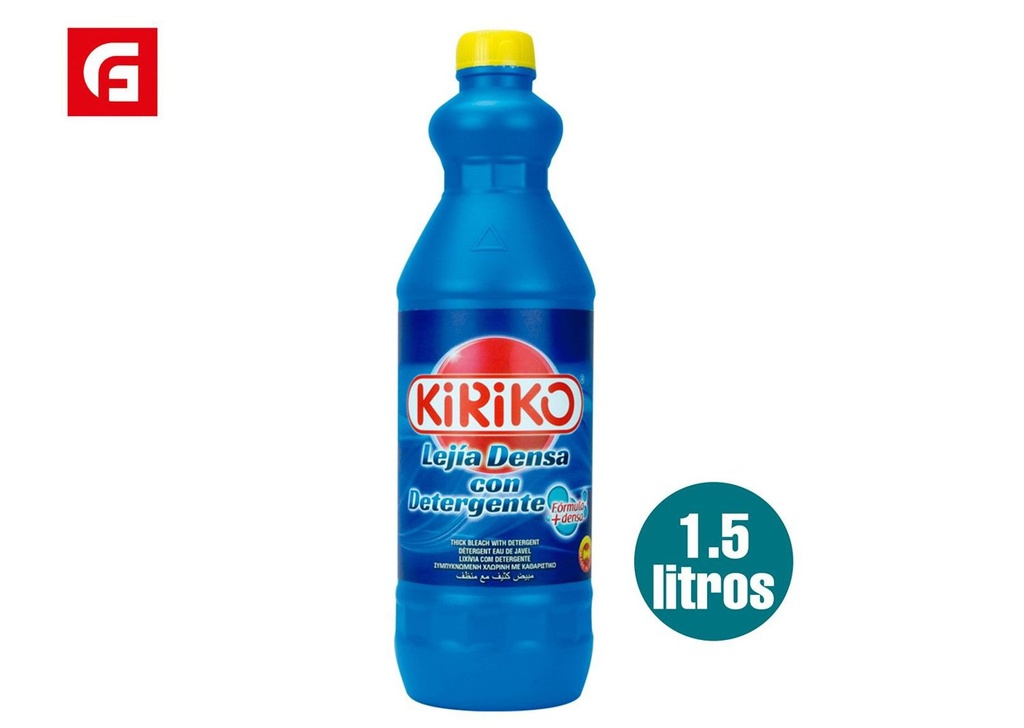 Lejía densa con detergente 1.5lt Kiriko