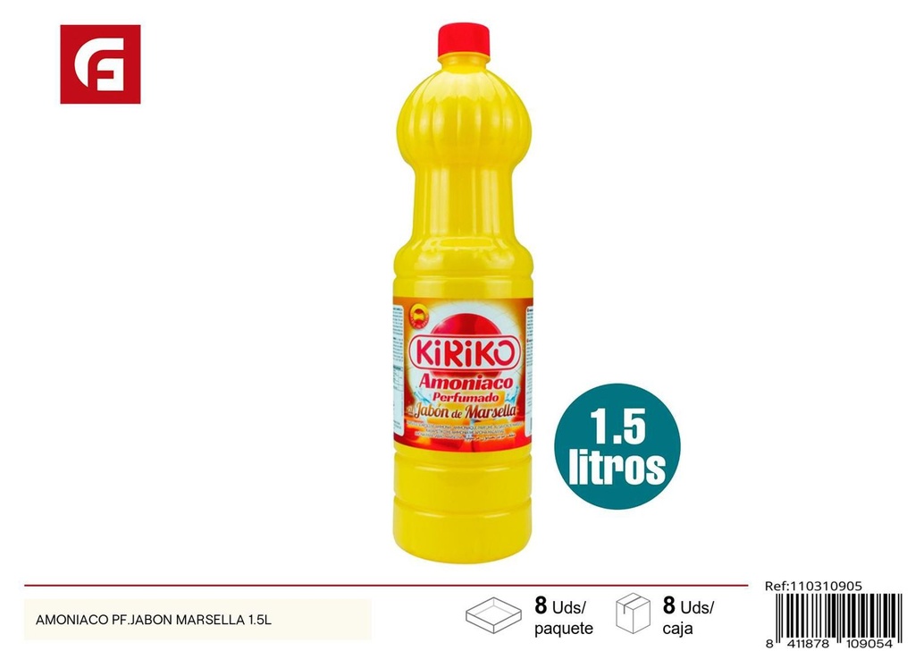 Amoniaco PF. Jabón Marsella 1.5L - Productos de limpieza
