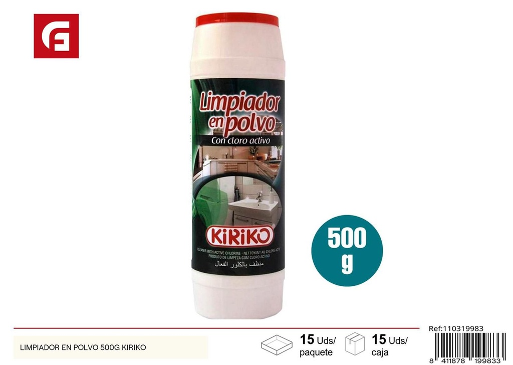 Limpiador en polvo 500g Kiriko hogar