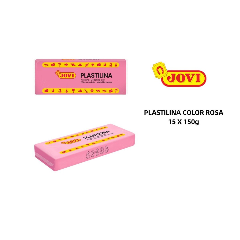 Plastilina rosa 150g - Material de manualidades