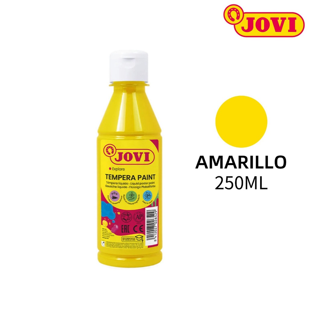 Témpera amarilla JOVI 250ml