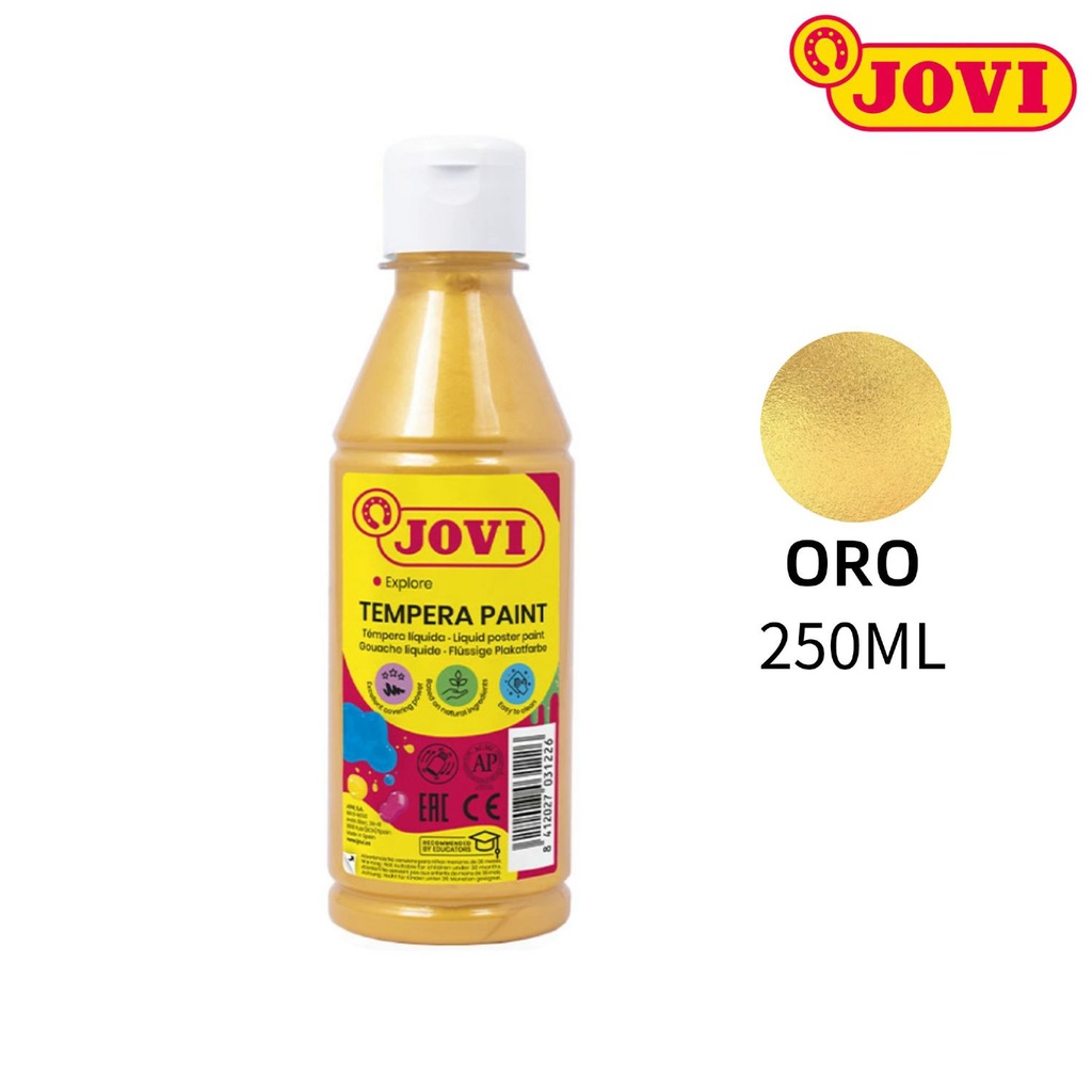 Tempera pintura JOVI botella 250ml oro