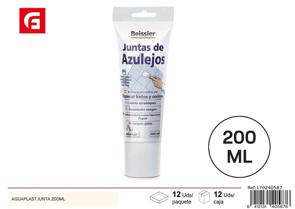 Masilla para juntas de azulejos 200 ml - Pintura de ferretería