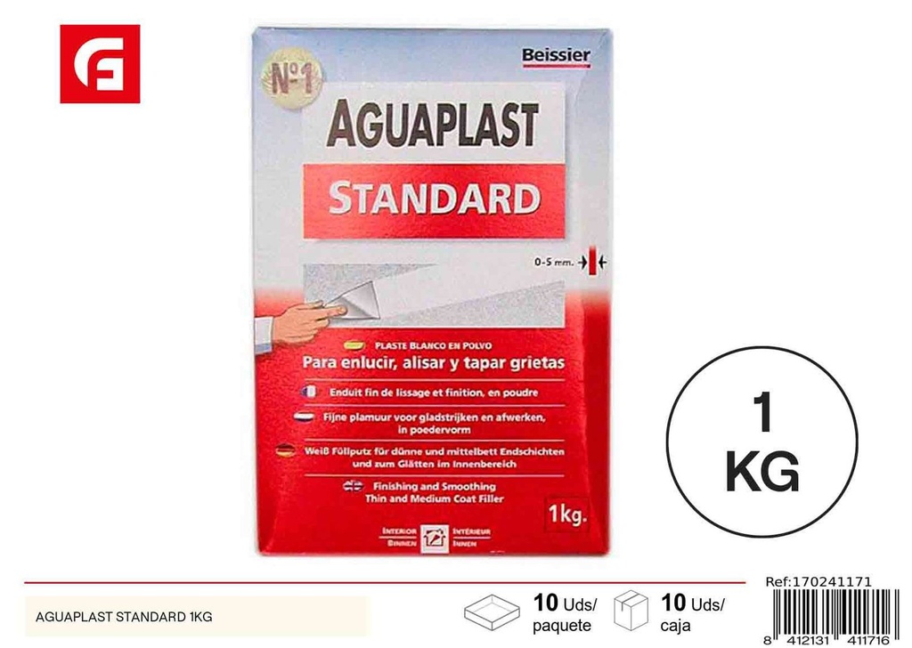 Aguaplast standard 1 kg - Masillas para reparaciones