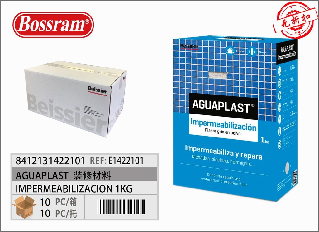 Impermeabilización 1kg Aguaplast