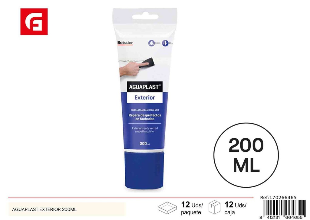 Masa para exterior 200 ml - Masilla para reparación exterior