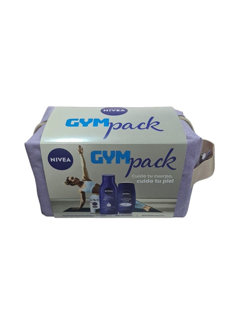 Nivea Gym Pack: Deo Roll-On + Body Milk + Gel