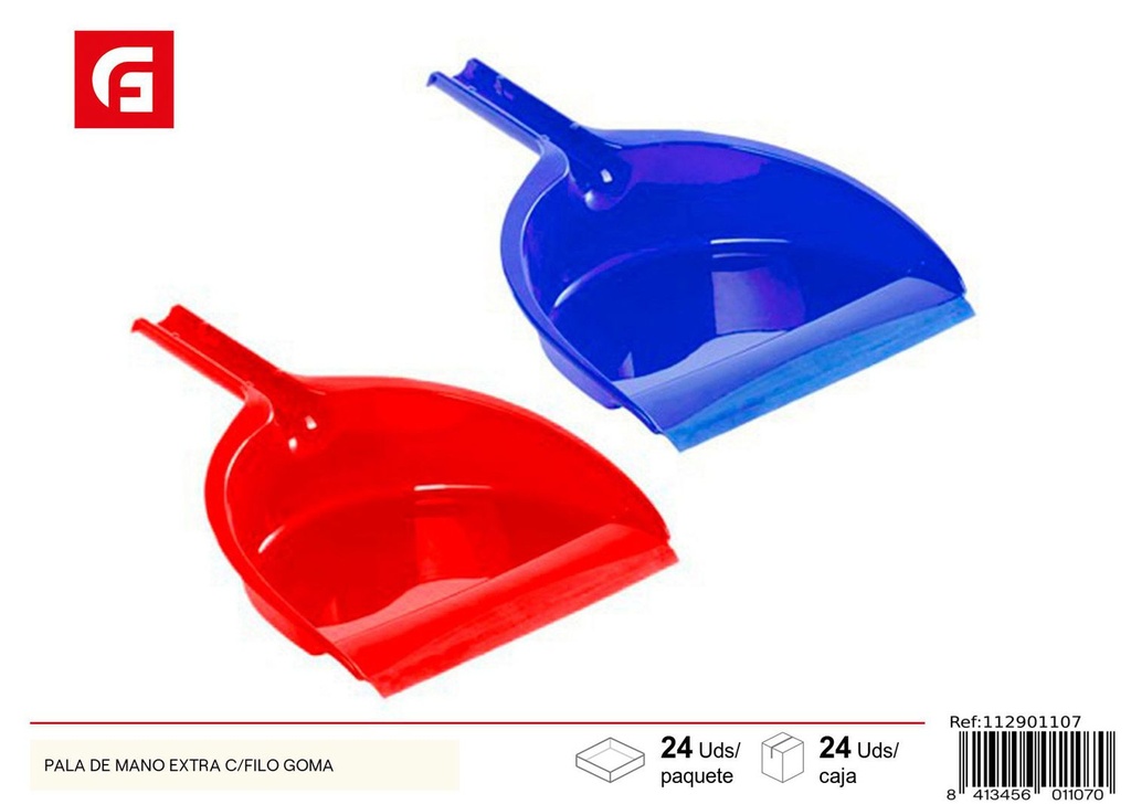 Pala de mano extra con goma - Productos de limpieza