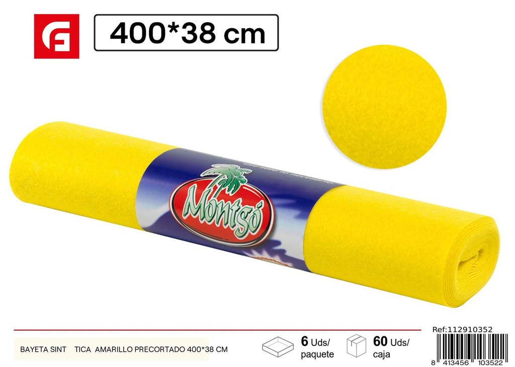 Bayeta sintética amarilla 400*38 cm - Accesorios de limpieza