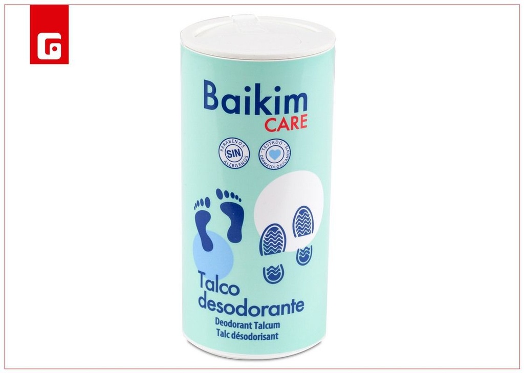 Polvo de talco para pies 100g - Productos de cuidado personal
