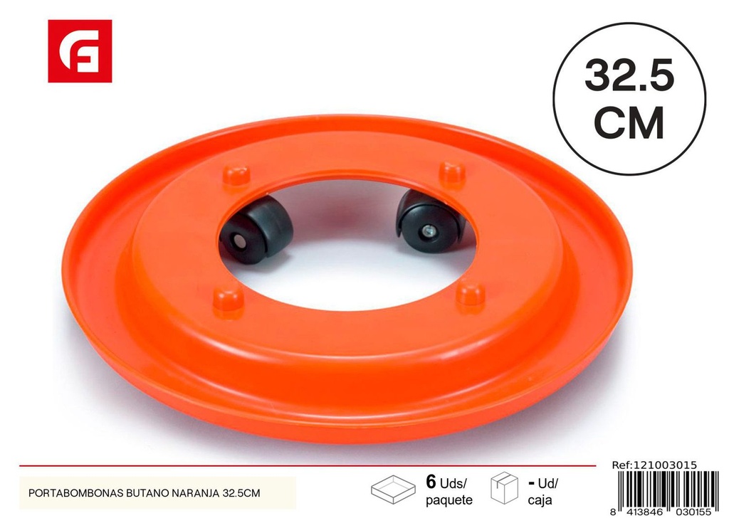 Portabombonas butano naranja 32.5CM - Utensilios de cocina