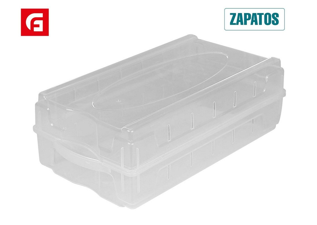 Caja organizadora de zapatos de plástico para almacenamiento