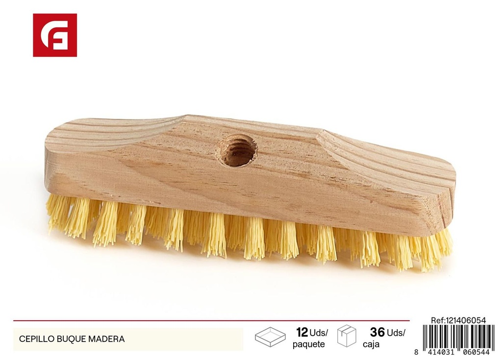 Cepillo buque de madera para limpieza del hogar