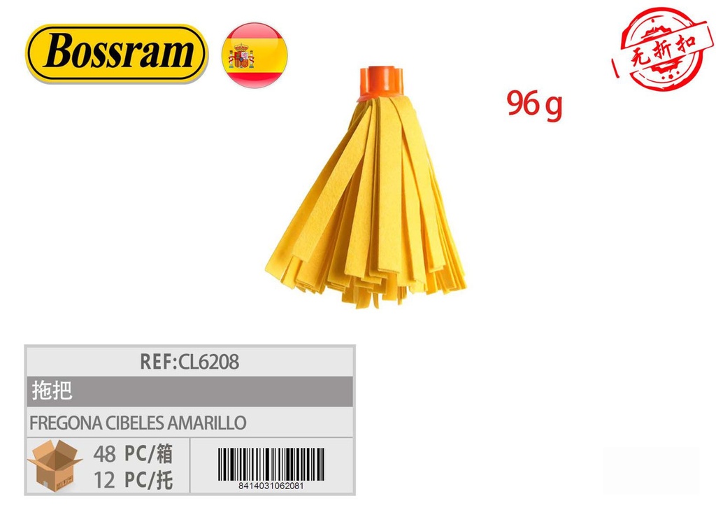 Fregona Cibeles amarillo para limpieza del hogar