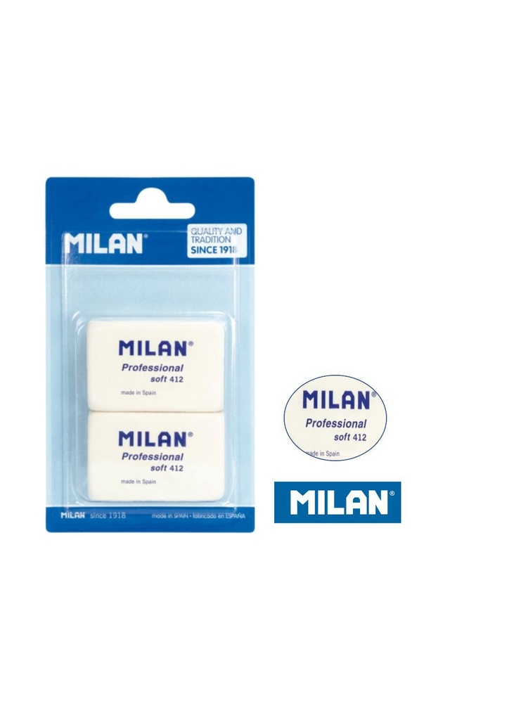 Gomas Milan (2 unidades) - Material de papelería