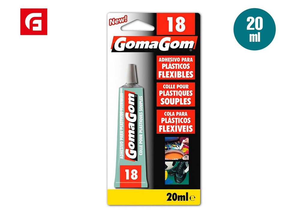 Gomagom cola para plásticos flexibles 20ml - Artículos de papelería