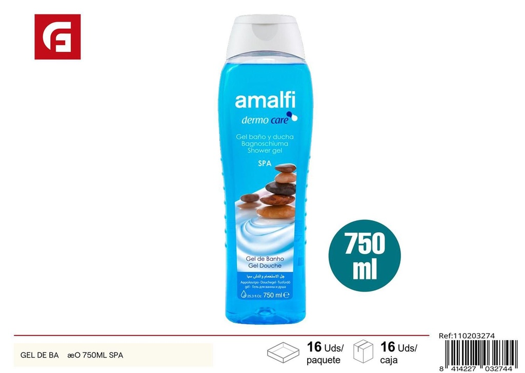  gel de baño spa 750ml - Productos de cuidado personal