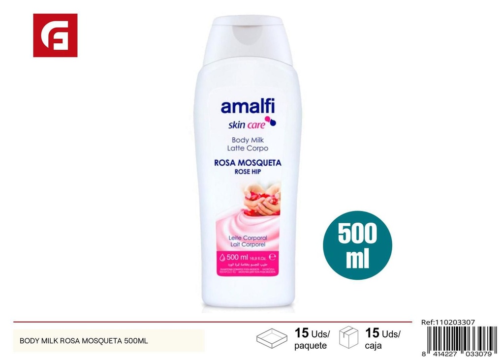 Cream para el cuerpo con rosa mosqueta 500ml - Productos de cuidado personal