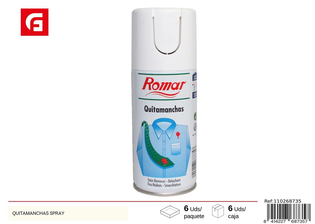Quitamanchas en spray - Productos de limpieza y desinfección