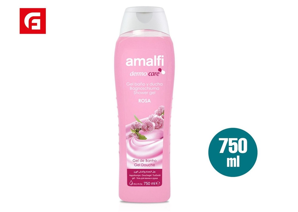 Gel de baño ducha suave rosa 750ml para cuidado personal