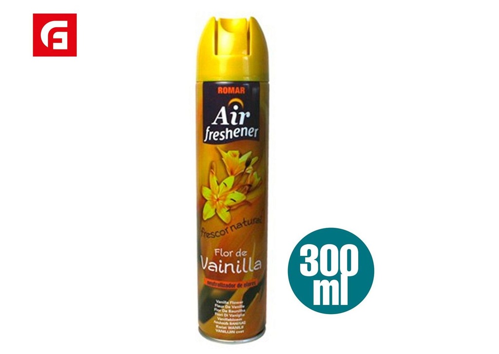 Ambientador en spray flor de vainilla 405cc para fragancias del hogar