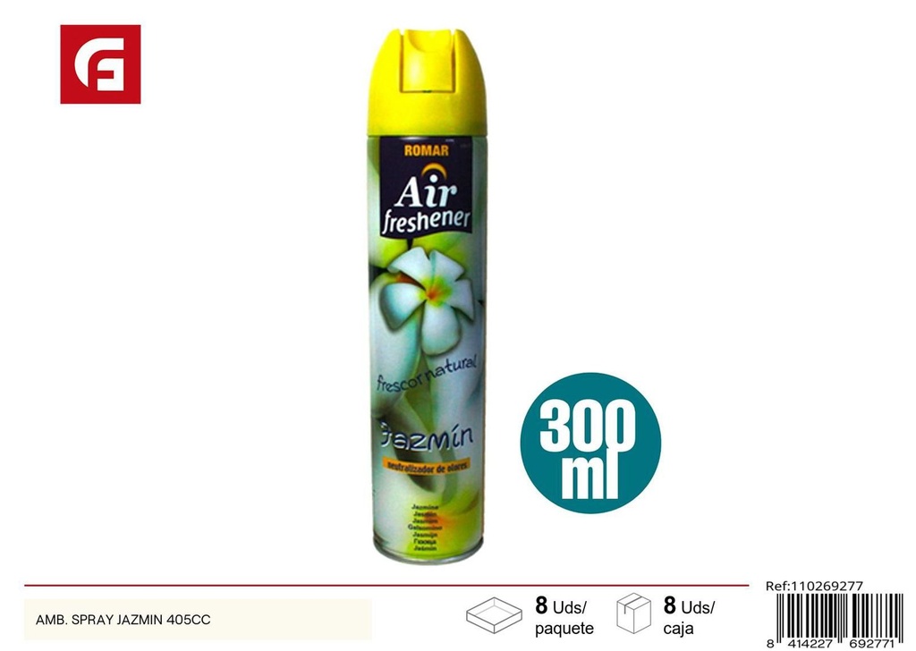 Aerosol ambientador jazmín 405 cc - Ambientadores y fragancias