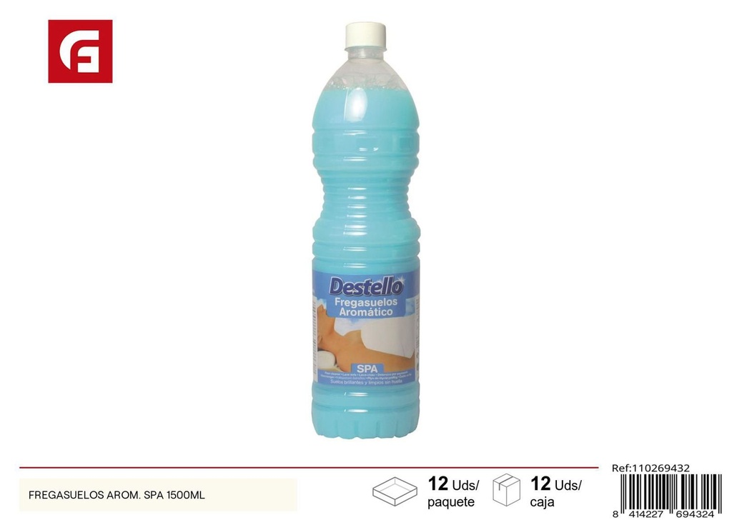 Fregasuelos aroma spa 1500ml para limpieza del hogar