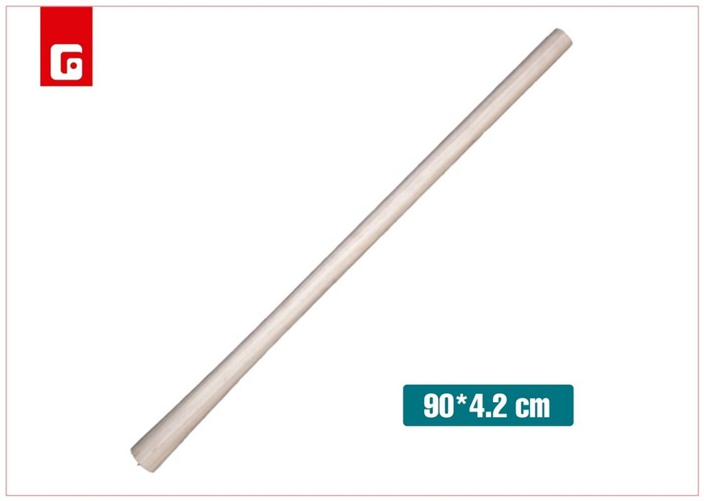Mango de azada 90x4.2cm de madera resistente