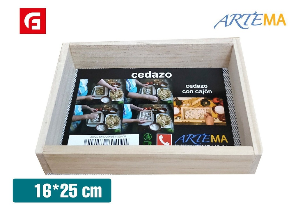 Cedazo sin cajón 16x25 cm - Utensilios de cocina