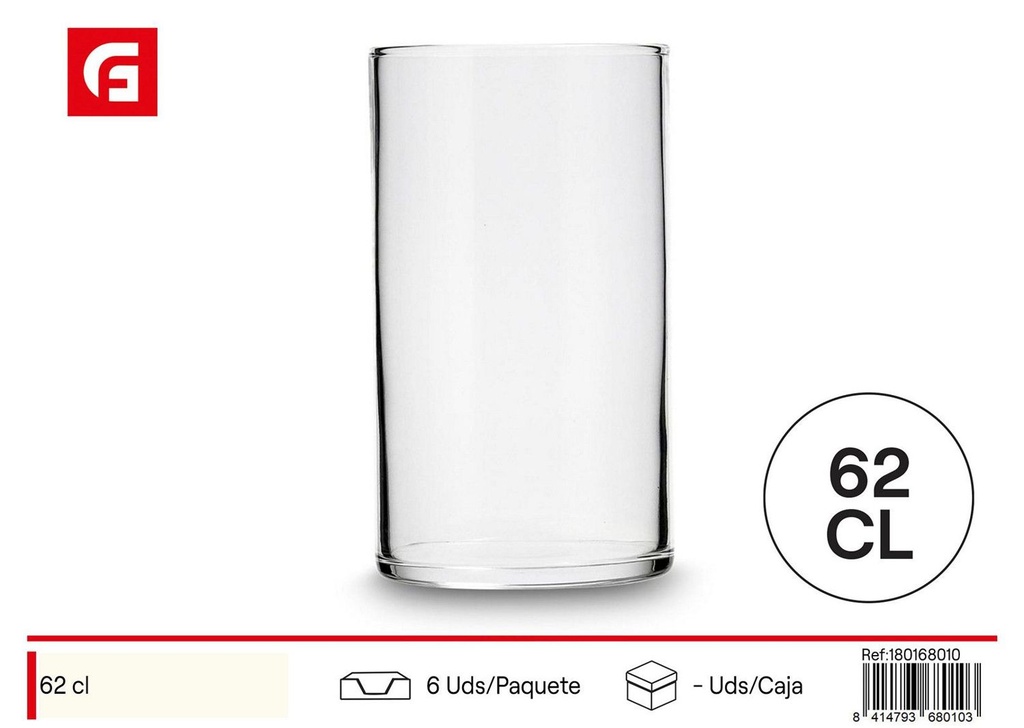 Vaso de vidrio 62cl XL Ruta Lum