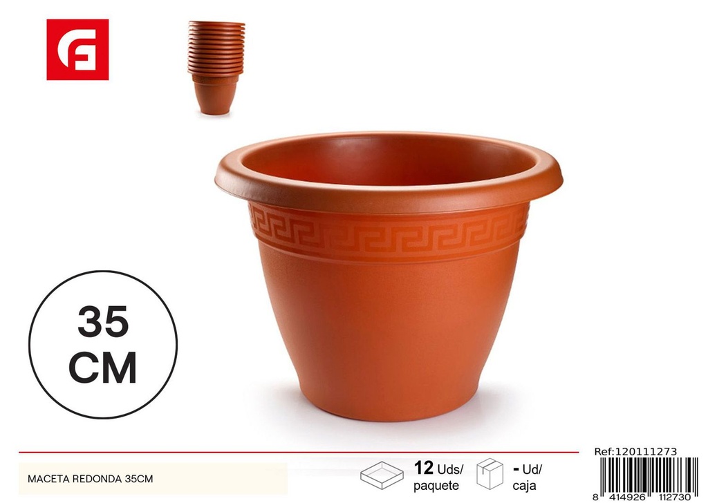 Maceta redonda 35cm - Accesorios para jardinería 