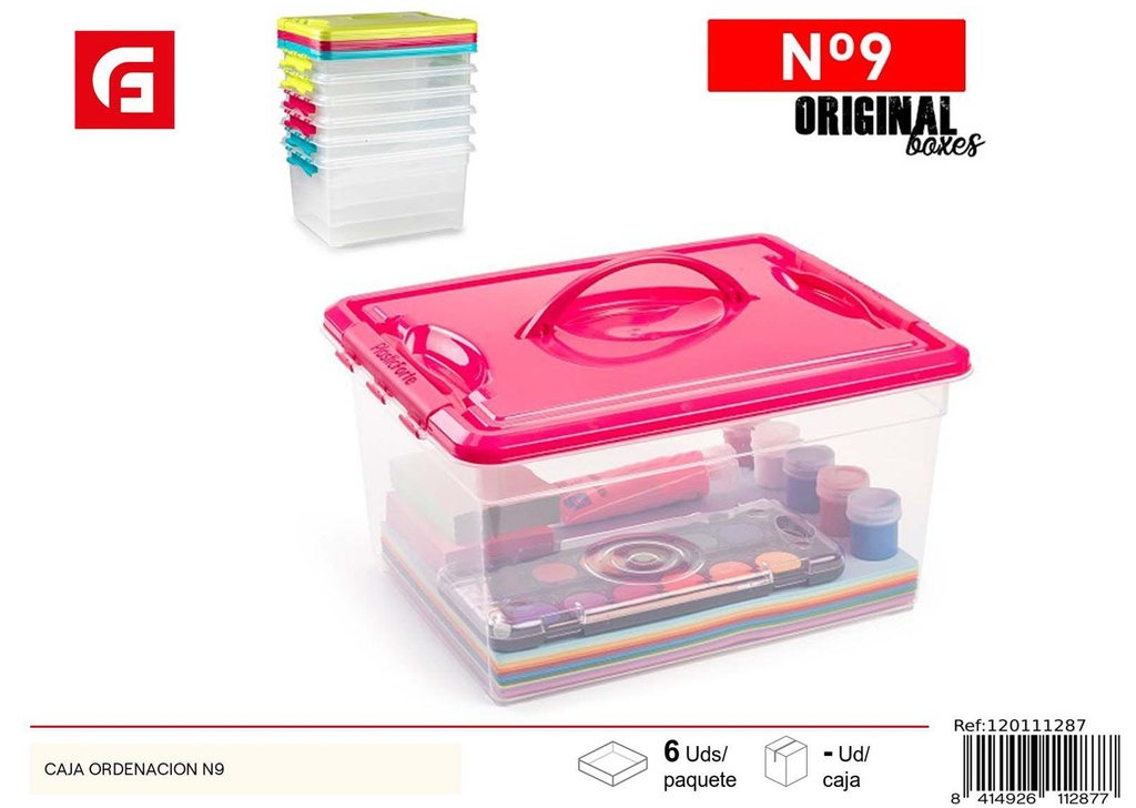 Caja de organización plástica N9