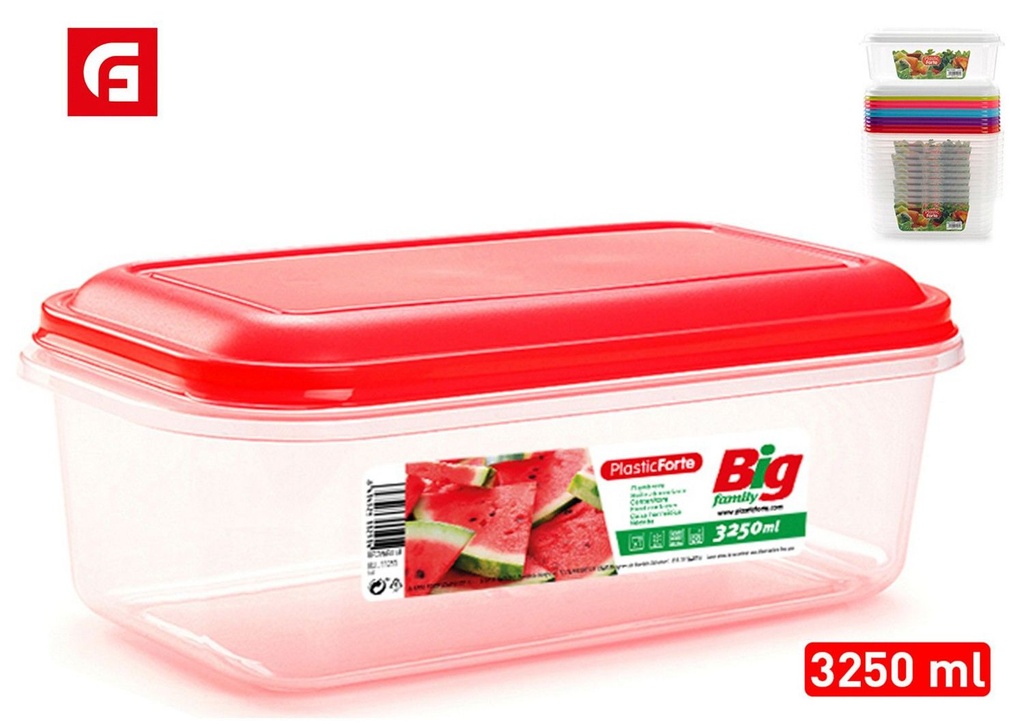 Fiambre grande 3.25 L - Contenedor de plástico para alimentos