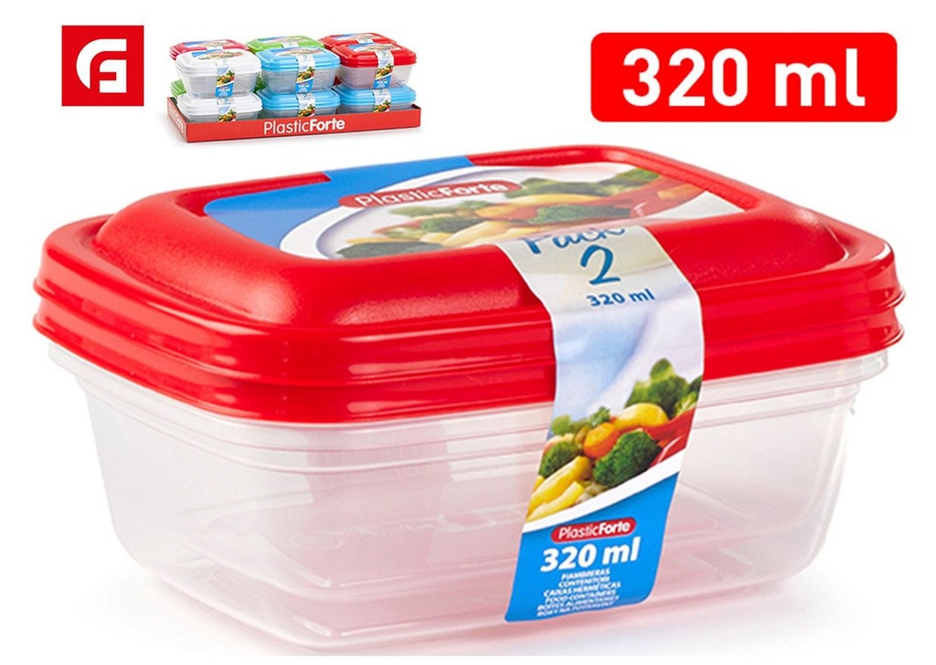 Set de 2 fiambreras 320ML - Utensilios de cocina