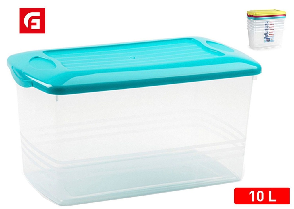  Caja multiusos de plástico de 10L - Almacenamiento y organización