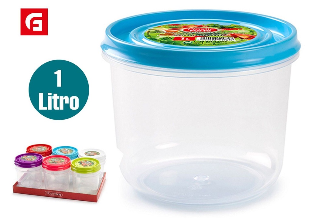 Fiambriera hermética redonda 1L - Accesorios de cocina