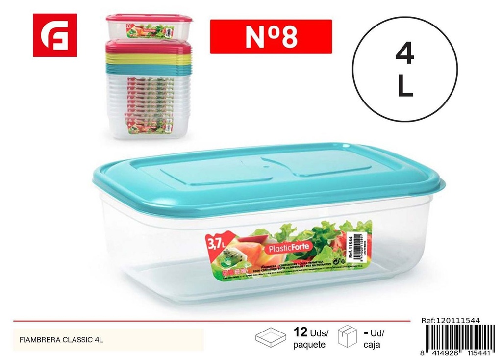 Fiambrera clásica 4L - Almacenamiento de alimentos