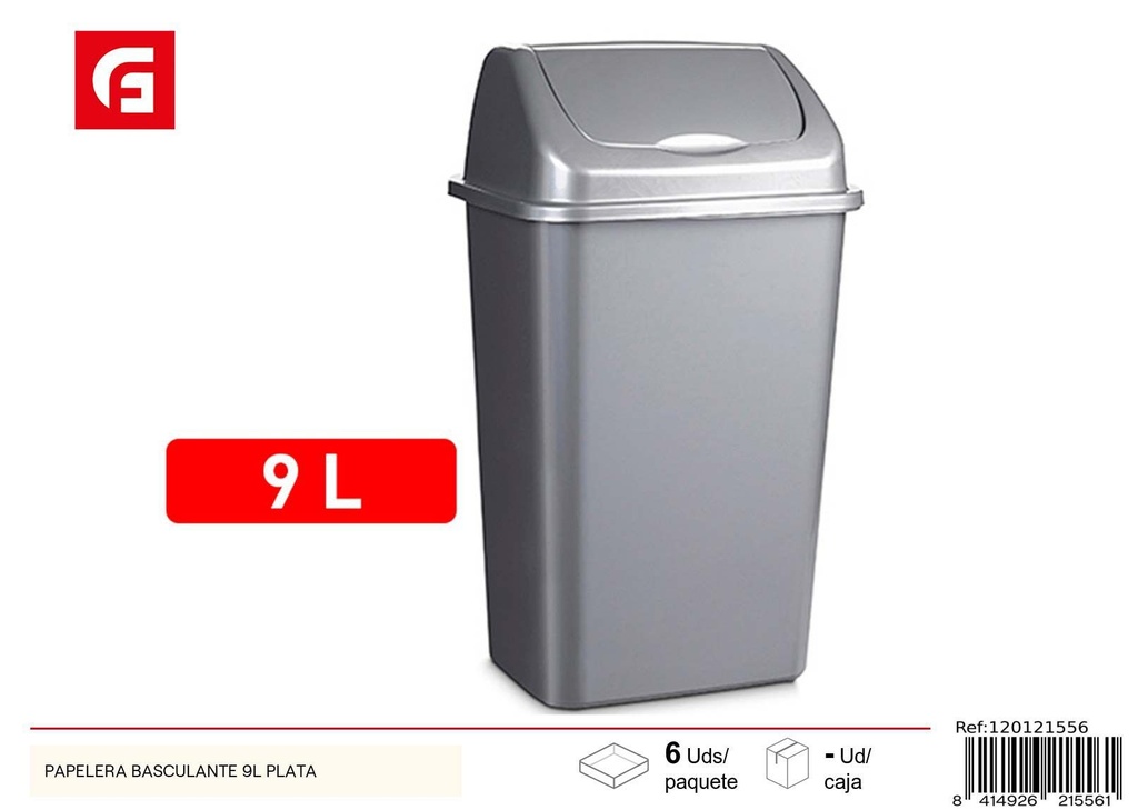 Papelería basculante 9L plata - Accesorios de oficina