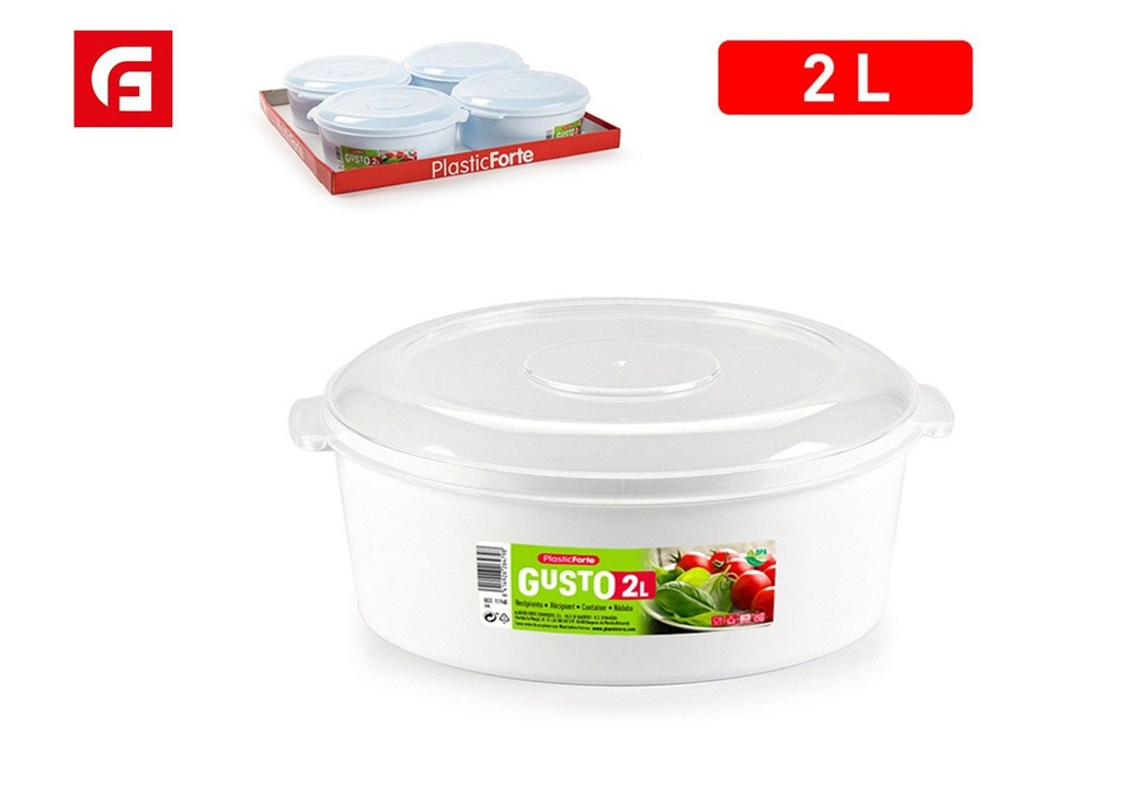 Fiambrera de plástico 2L - Utensilios de cocina