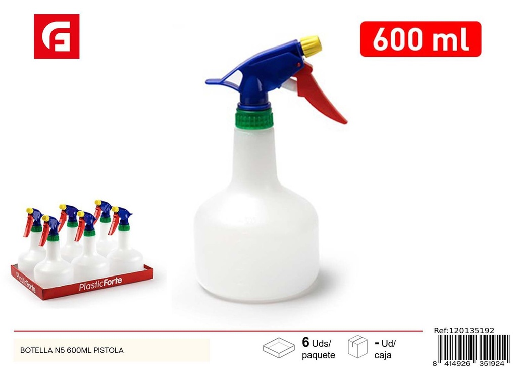 Botella pulverizadora N5 600ml