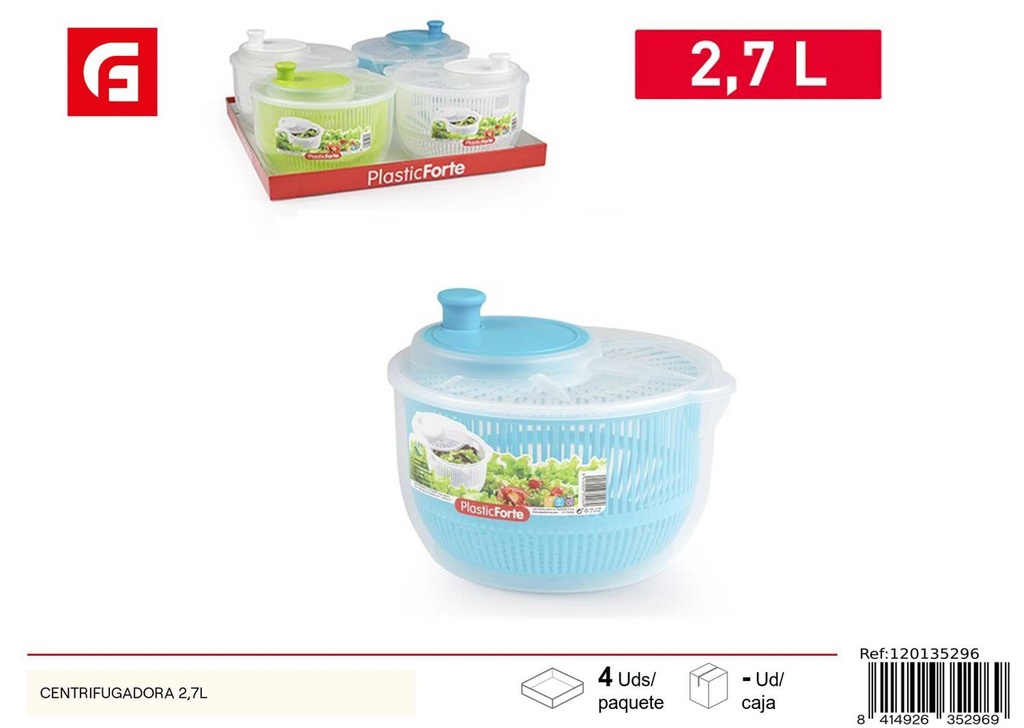 Centrífuga 2.7L - Espumador de vegetales