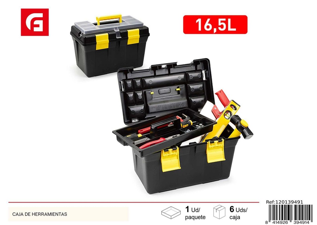 Caja de herramientas plástica