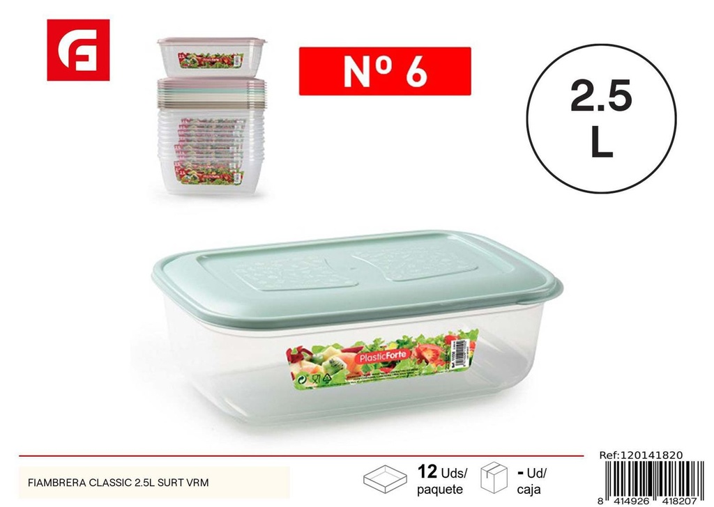 Fiammbrera classic 2.5L surtido - Envases de cocina de plástico