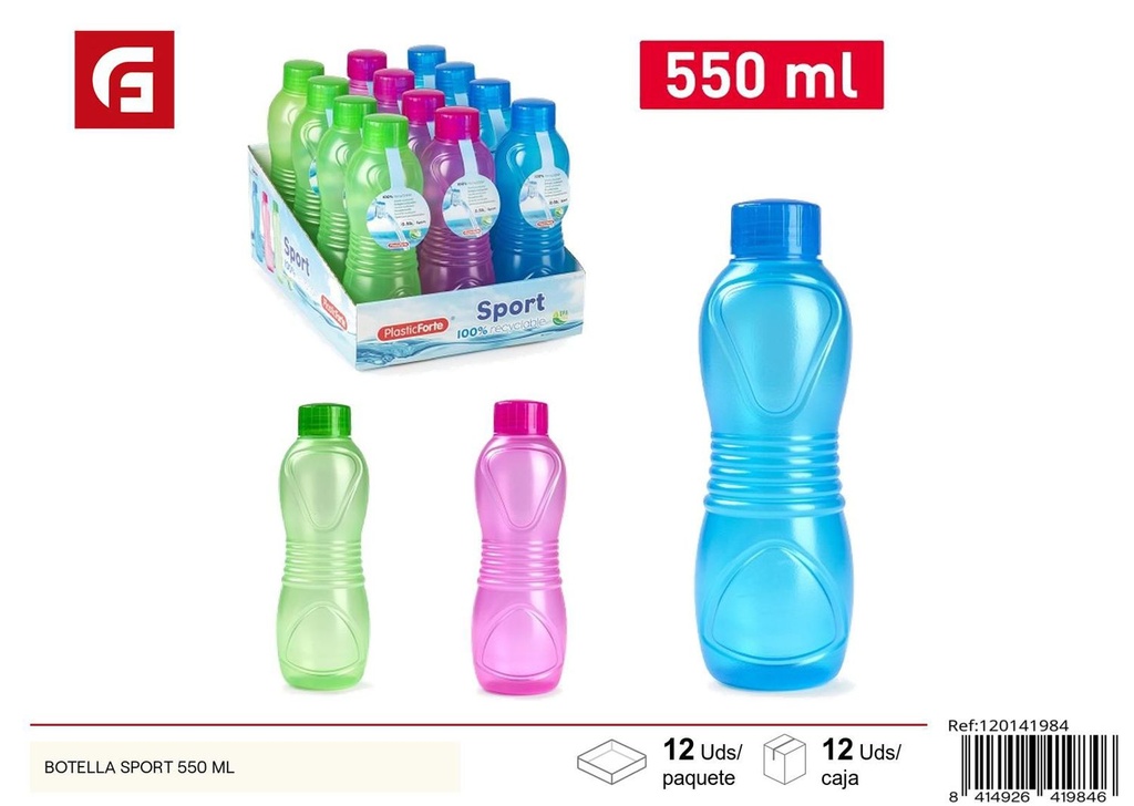 Botella sport 550ml para bebidas