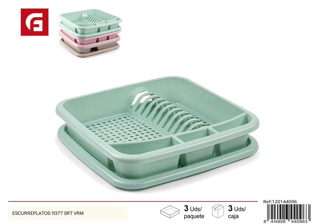 Escurreplatos verde modelo 11377 para cocina